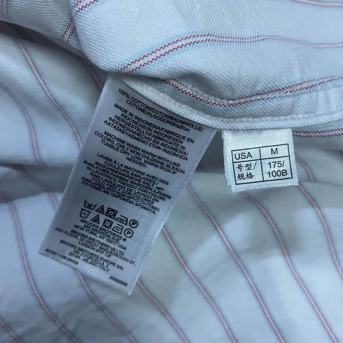 브룩스 브라더스 스트라이프 셔츠 m 상품이미지4