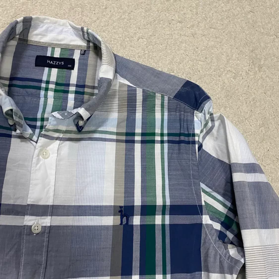 헤지스 체크 긴팔 셔츠 100 상품이미지2