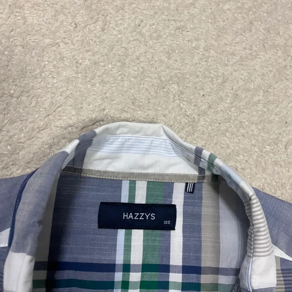 헤지스 체크 긴팔 셔츠 100 상품이미지3