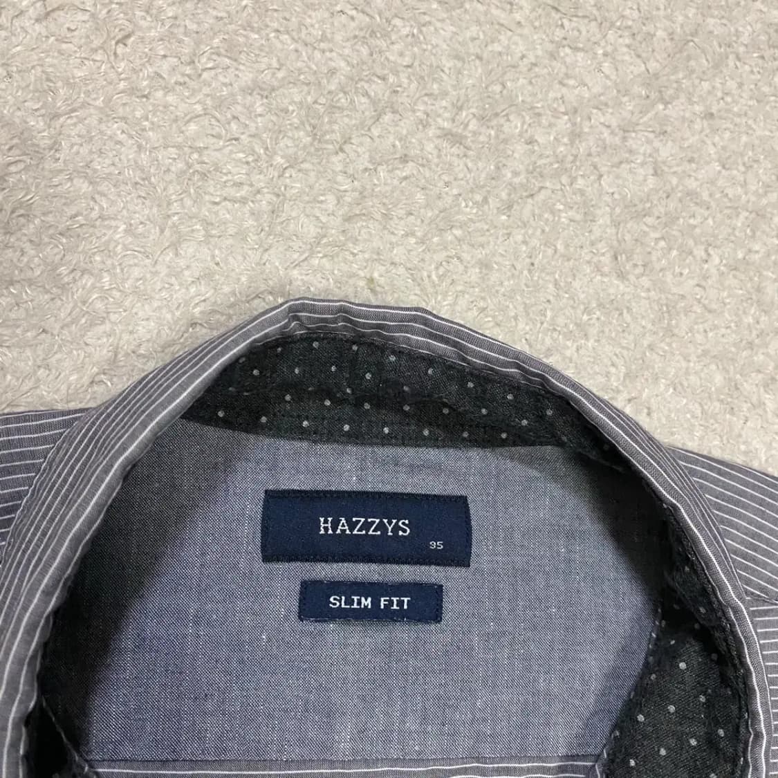 헤지스 스트라이프 슬림핏 남방 셔츠 95 상품이미지3