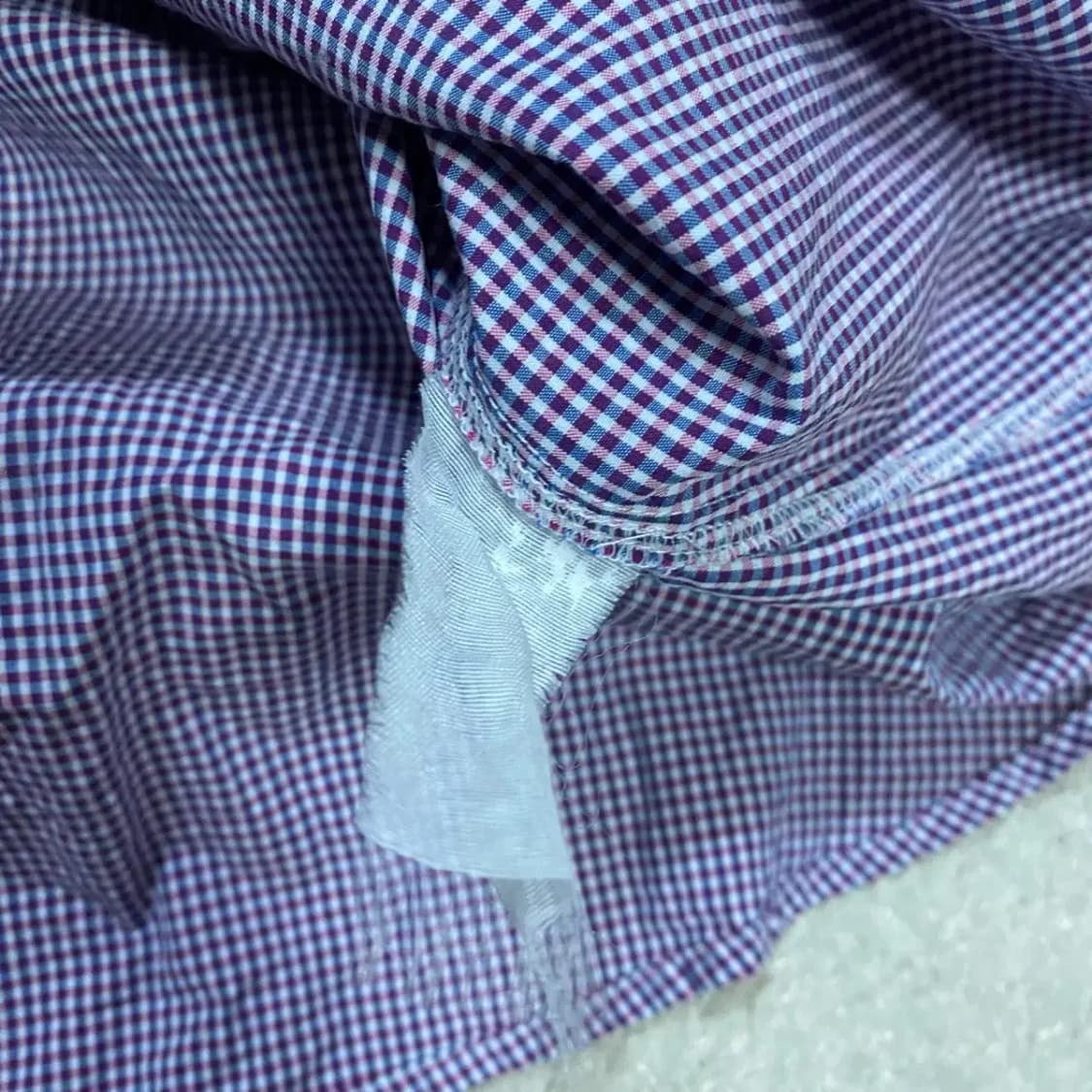 HAZZYS 헤지스 퍼플 체크 셔츠 여성 95 상품이미지4