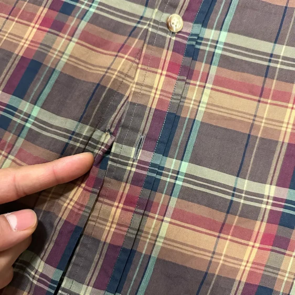 폴로 랄프로렌 체크 긴팔 셔츠 s 상품이미지2