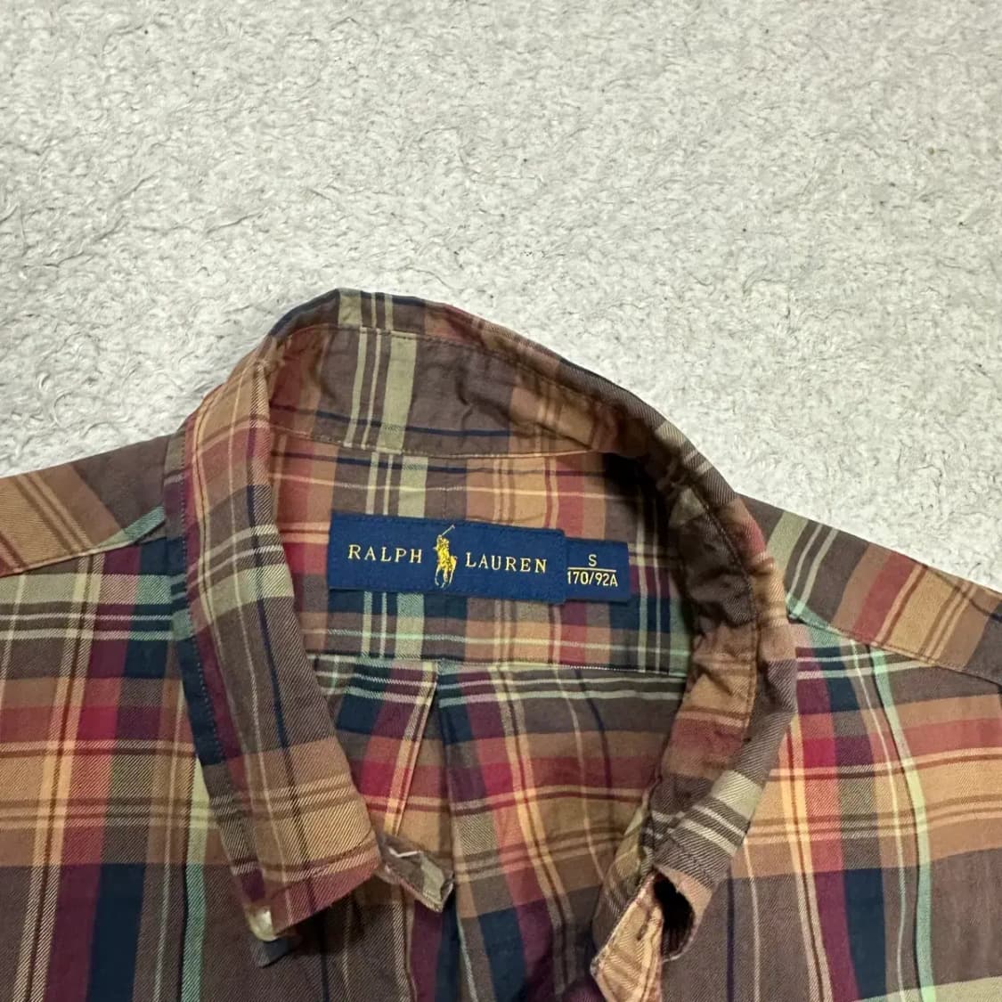 폴로 랄프로렌 체크 긴팔 셔츠 s 상품이미지4