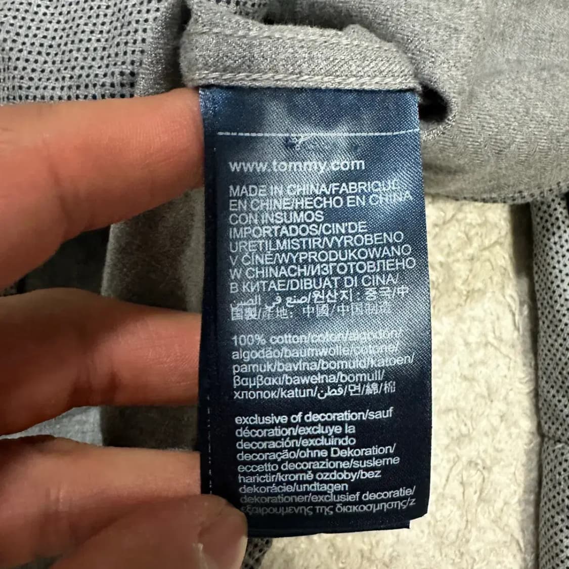 타미힐피거 슬림핏 셔츠 남방 회색 긴팔 m 상품이미지4