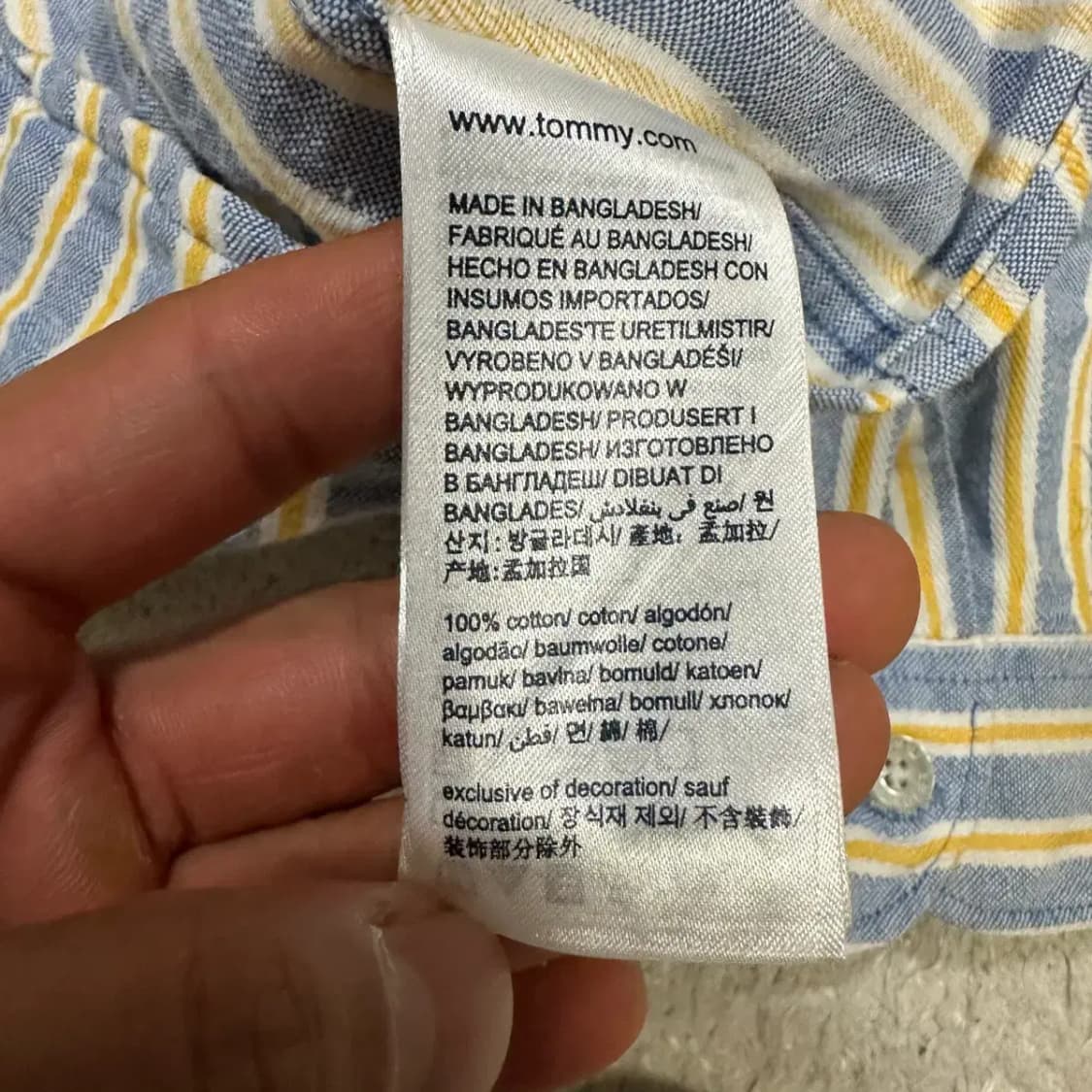 타미힐피거 스트라이프 셔츠 남방 상품이미지4