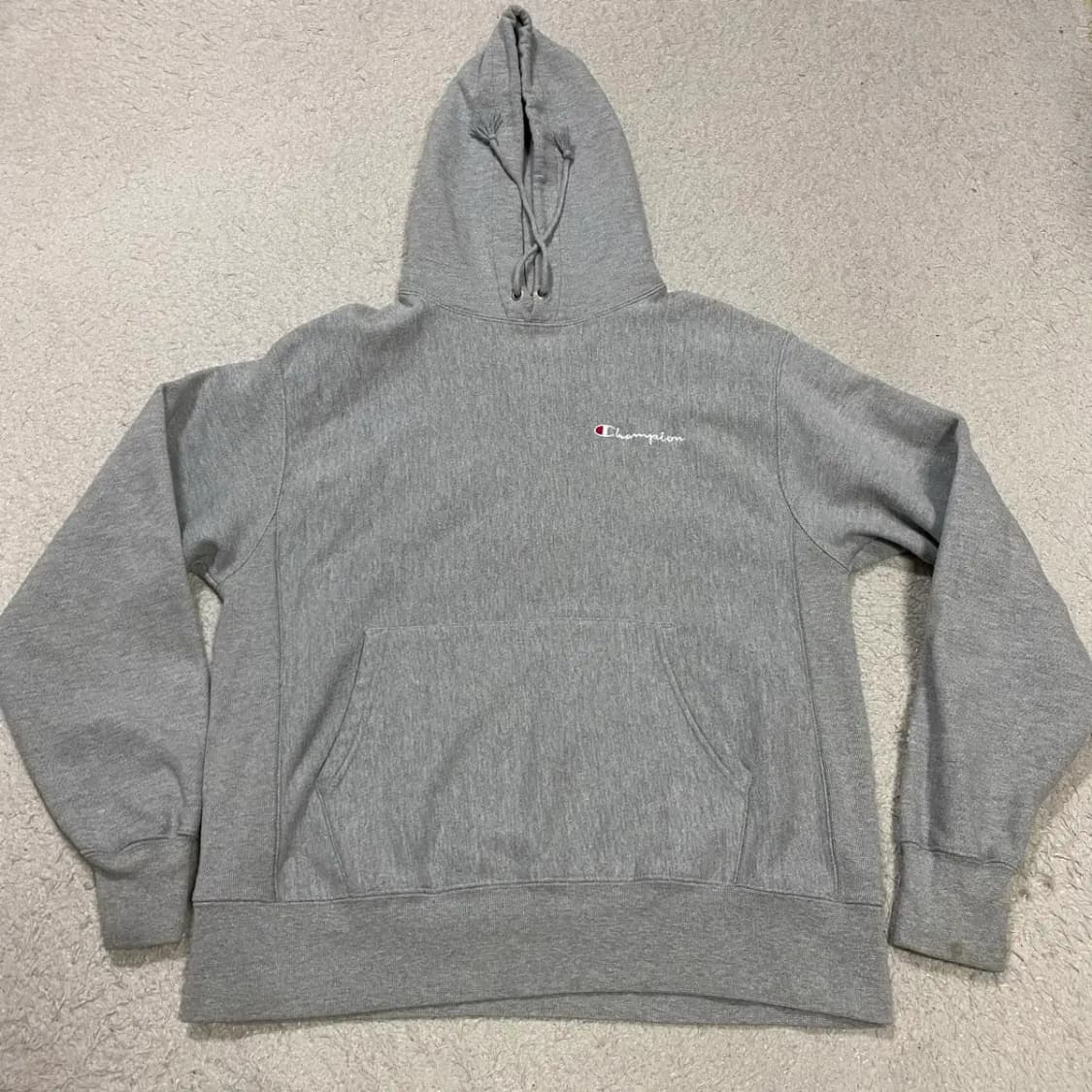 챔피온 회색 후드티 기모 상품이미지1