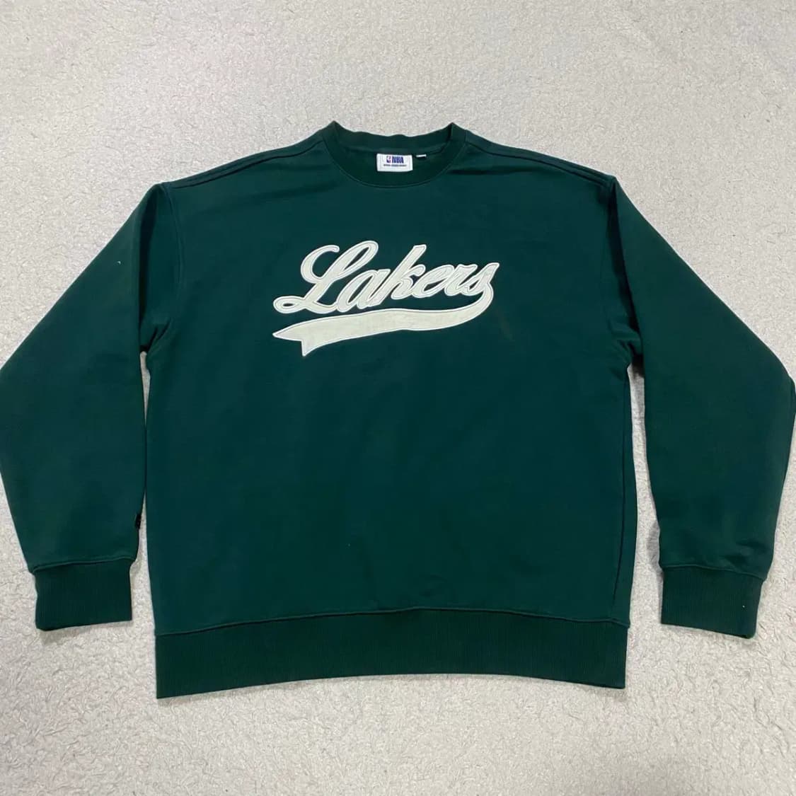 NBA 레이커스 맨투맨 티셔츠 그린 m 상품이미지1
