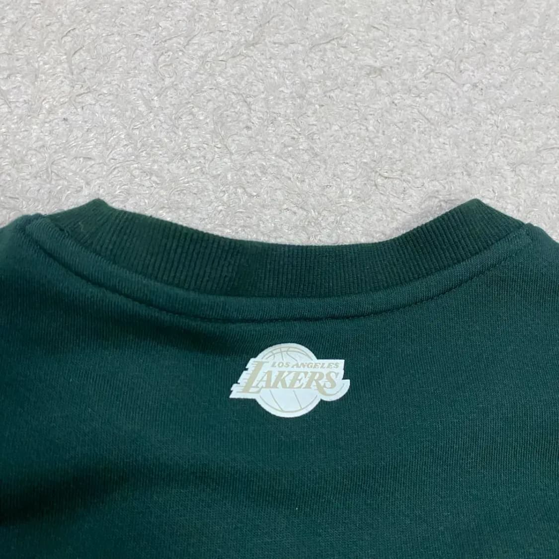 NBA 레이커스 맨투맨 티셔츠 그린 m 상품이미지6