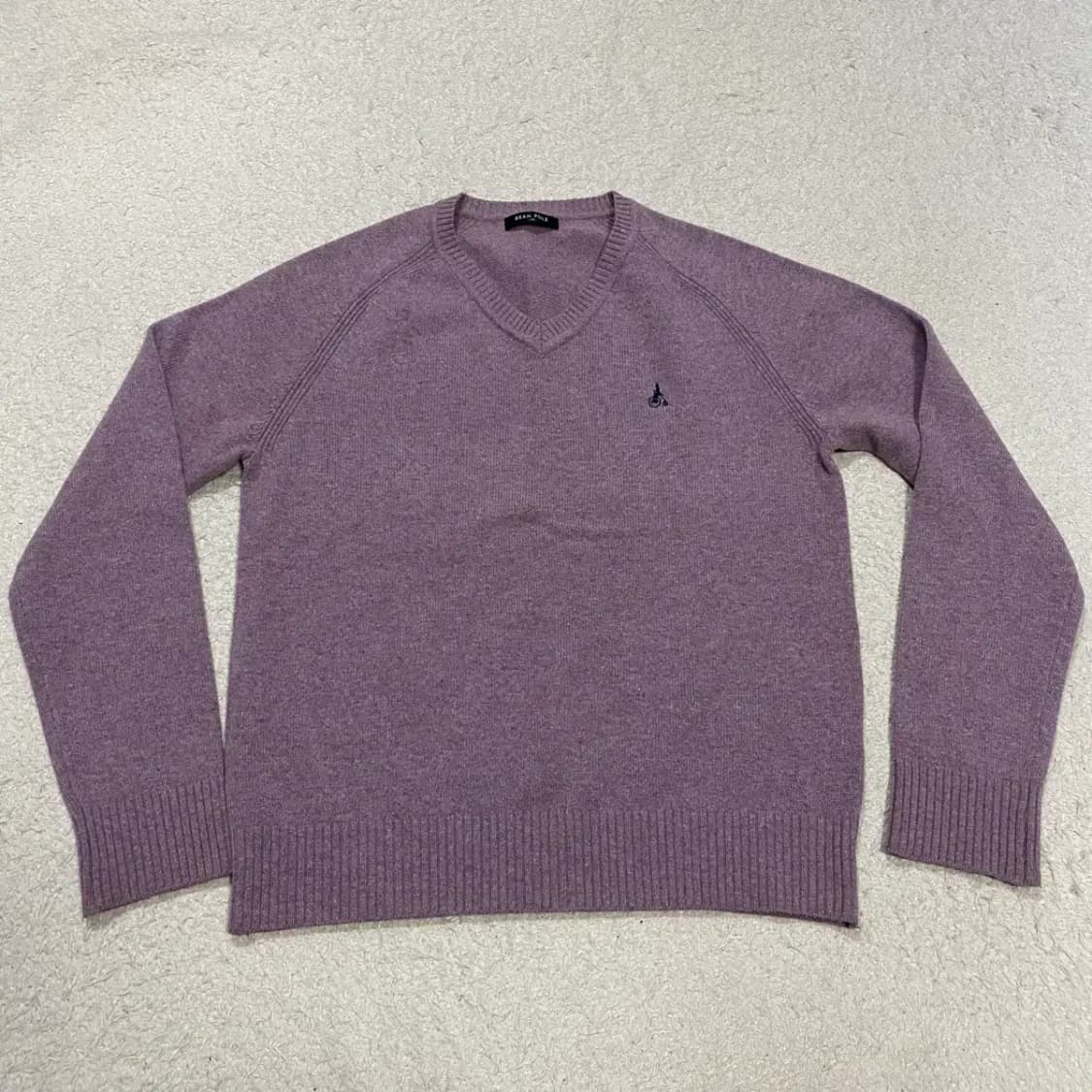 빈폴 퍼플 브이넥 니트 스웨터 105 상품이미지1