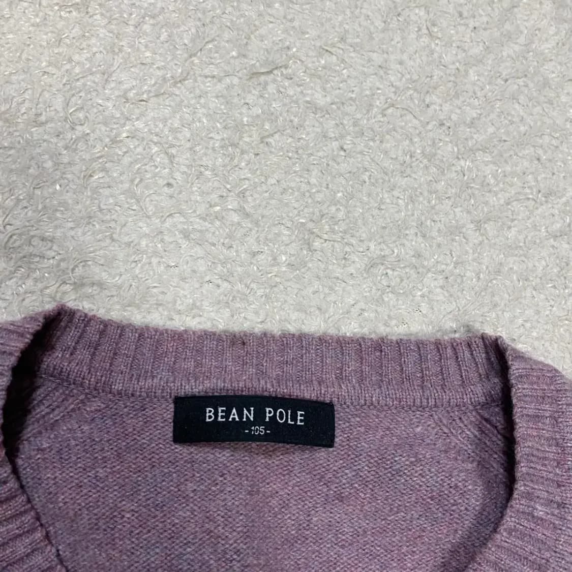 빈폴 퍼플 브이넥 니트 스웨터 105 상품이미지3
