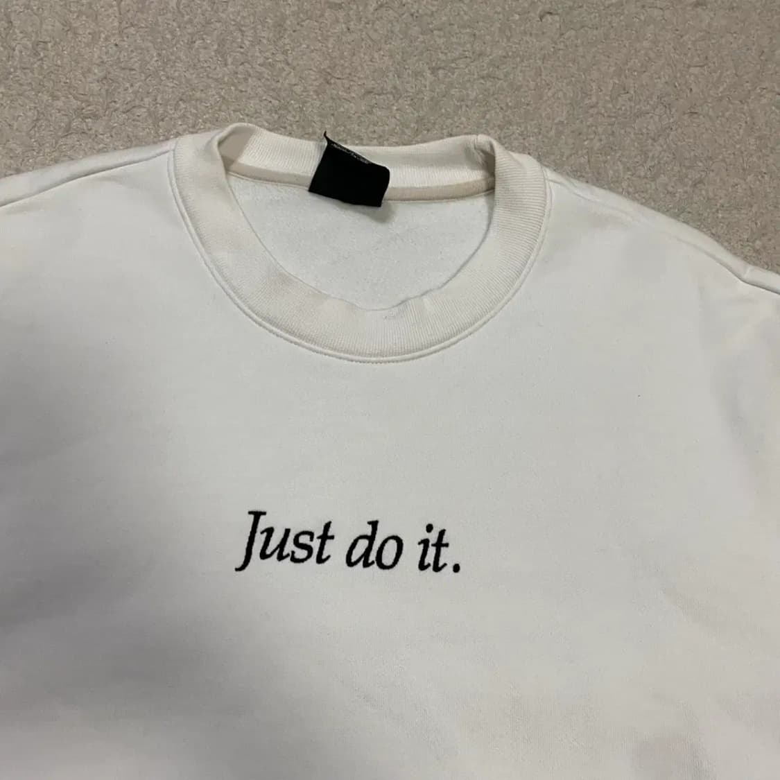 나이키 Just do it. 맨투맨 화이트 기모 m 95 상품이미지2