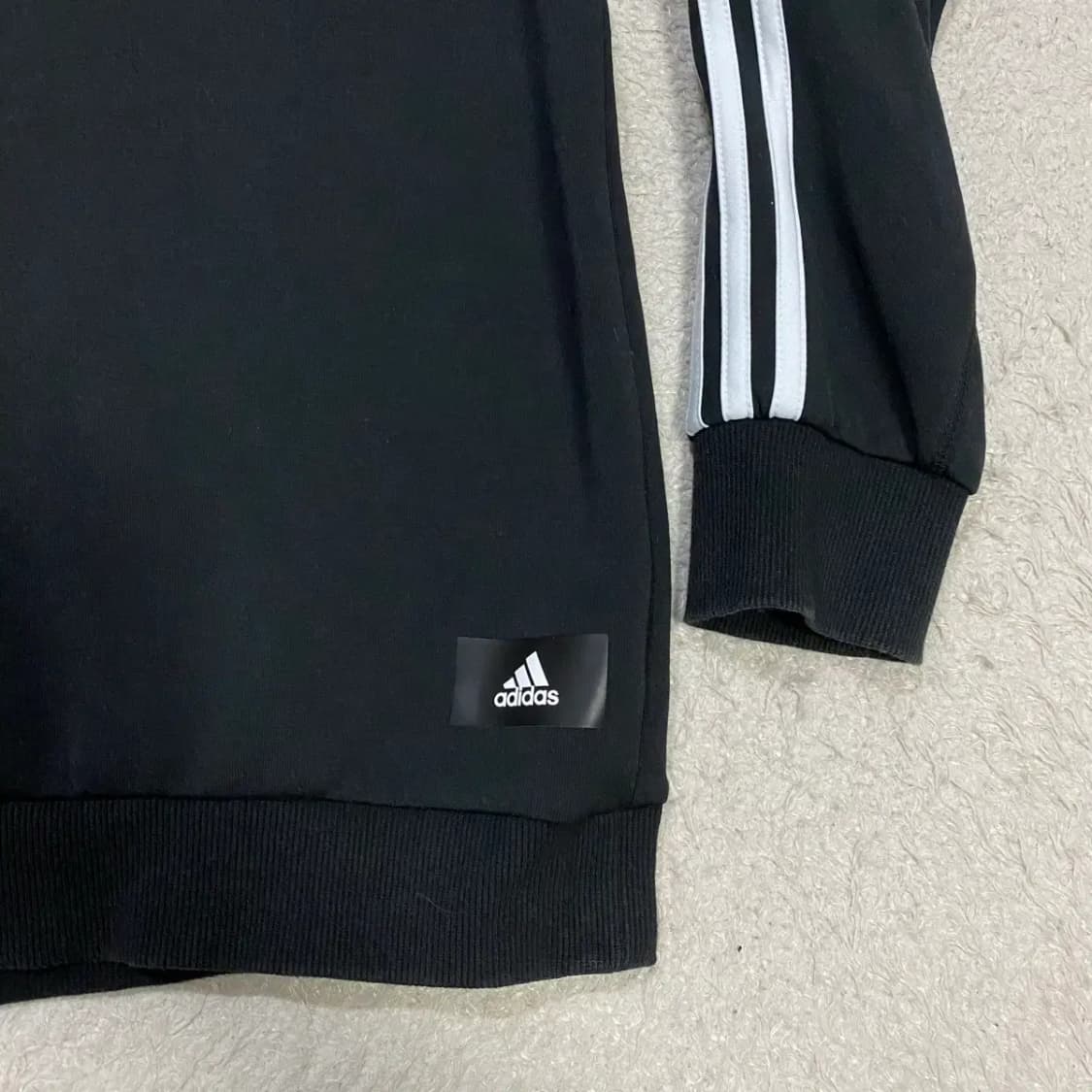 아디다스 삼선 블랙 맨투맨 티셔츠 3xl 상품이미지2