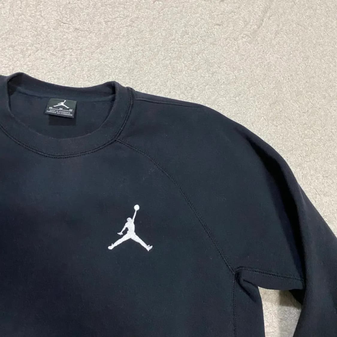 나이키 조던 블랙 기모 맨투맨 티셔츠 m 상품이미지2