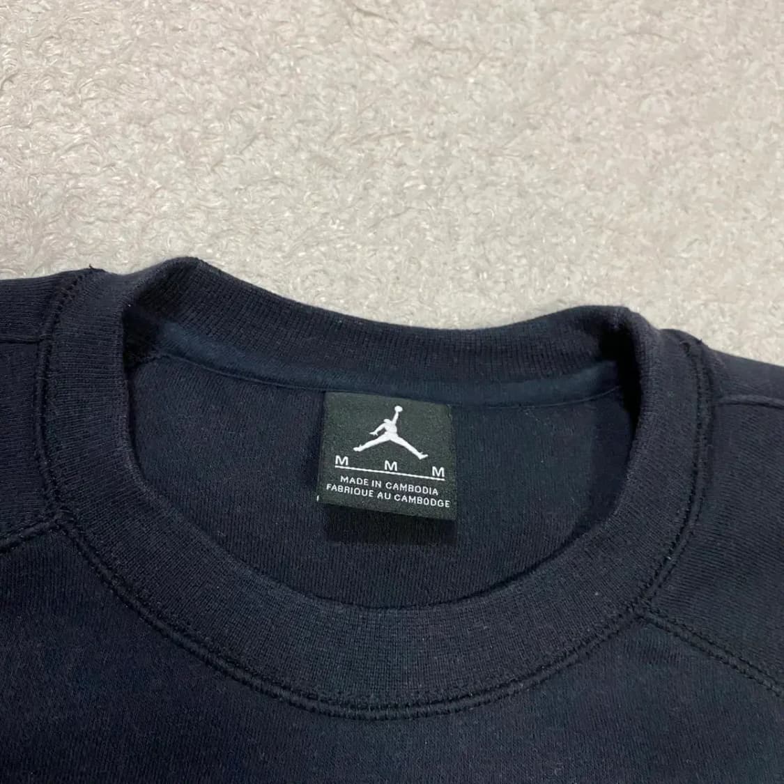 나이키 조던 블랙 기모 맨투맨 티셔츠 m 상품이미지3