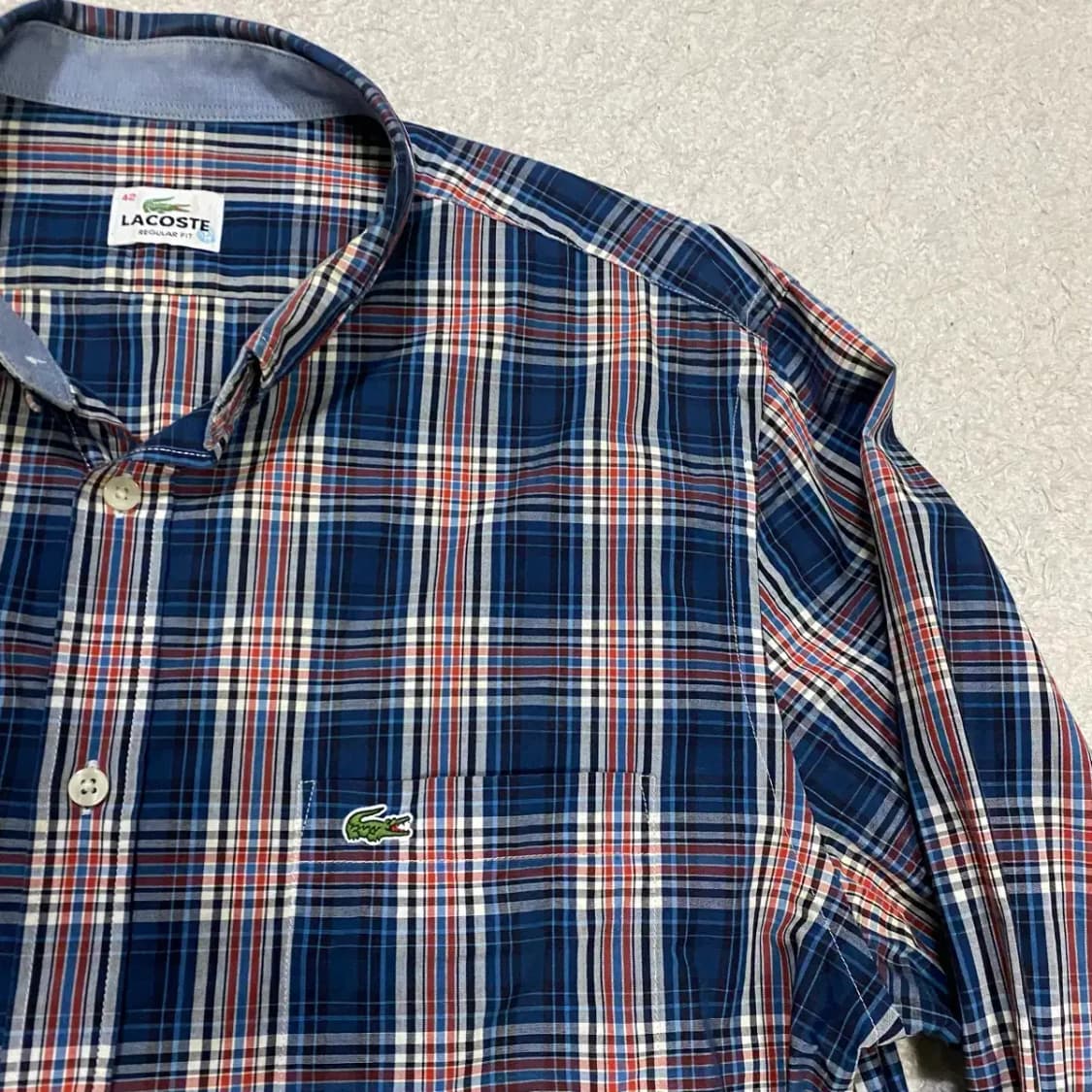 라코스테 체크 셔츠 남방 긴팔 105 상품이미지2