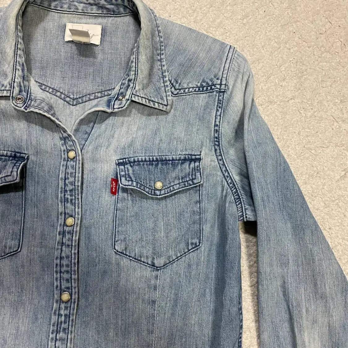 리바이스 여성 데님 셔츠 청남방 s 상품이미지2