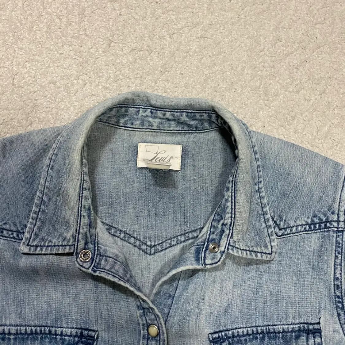 리바이스 여성 데님 셔츠 청남방 s 상품이미지3