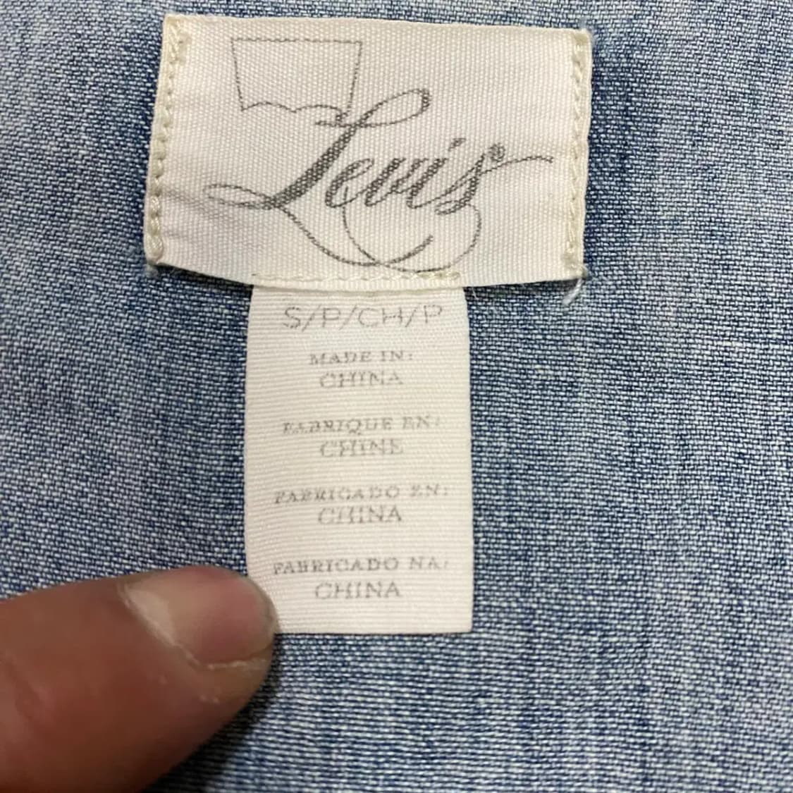 리바이스 여성 데님 셔츠 청남방 s 상품이미지4