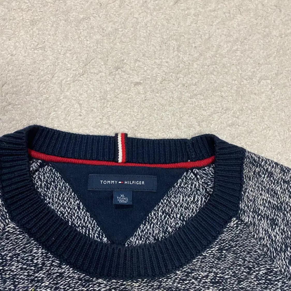 타미힐피거 케이블 니트 네이비 xl 상품이미지3