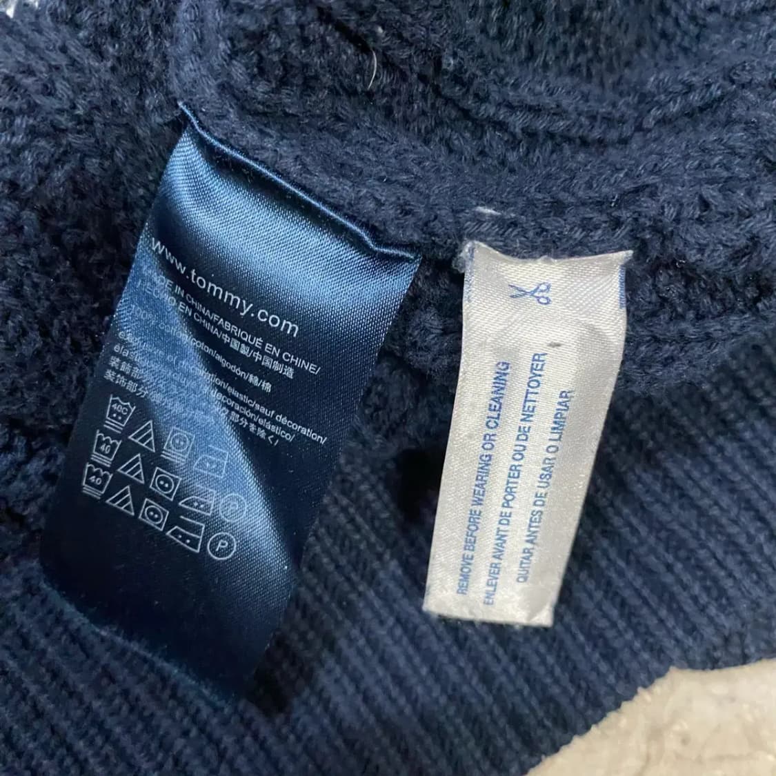 타미힐피거 케이블 니트 네이비 xl 상품이미지4
