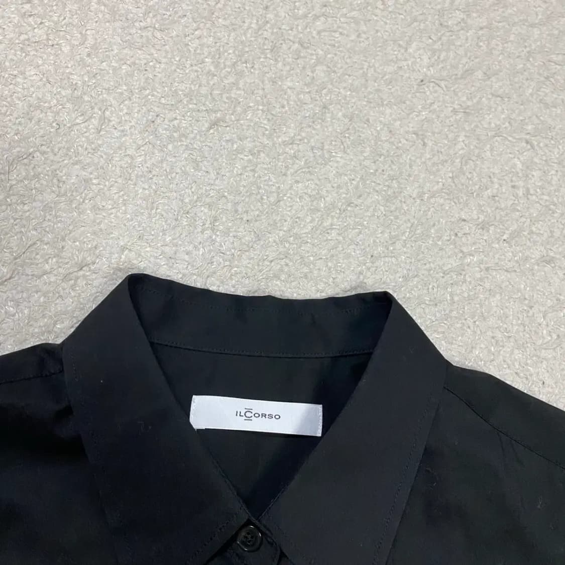 일꼬르소 IL CORSO 블랙 셔츠 스트라이프 레이어드 100 상품이미지2