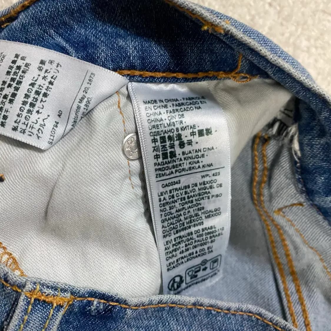 리바이스 502 청바지 데님 팬츠 29인치 상품이미지4