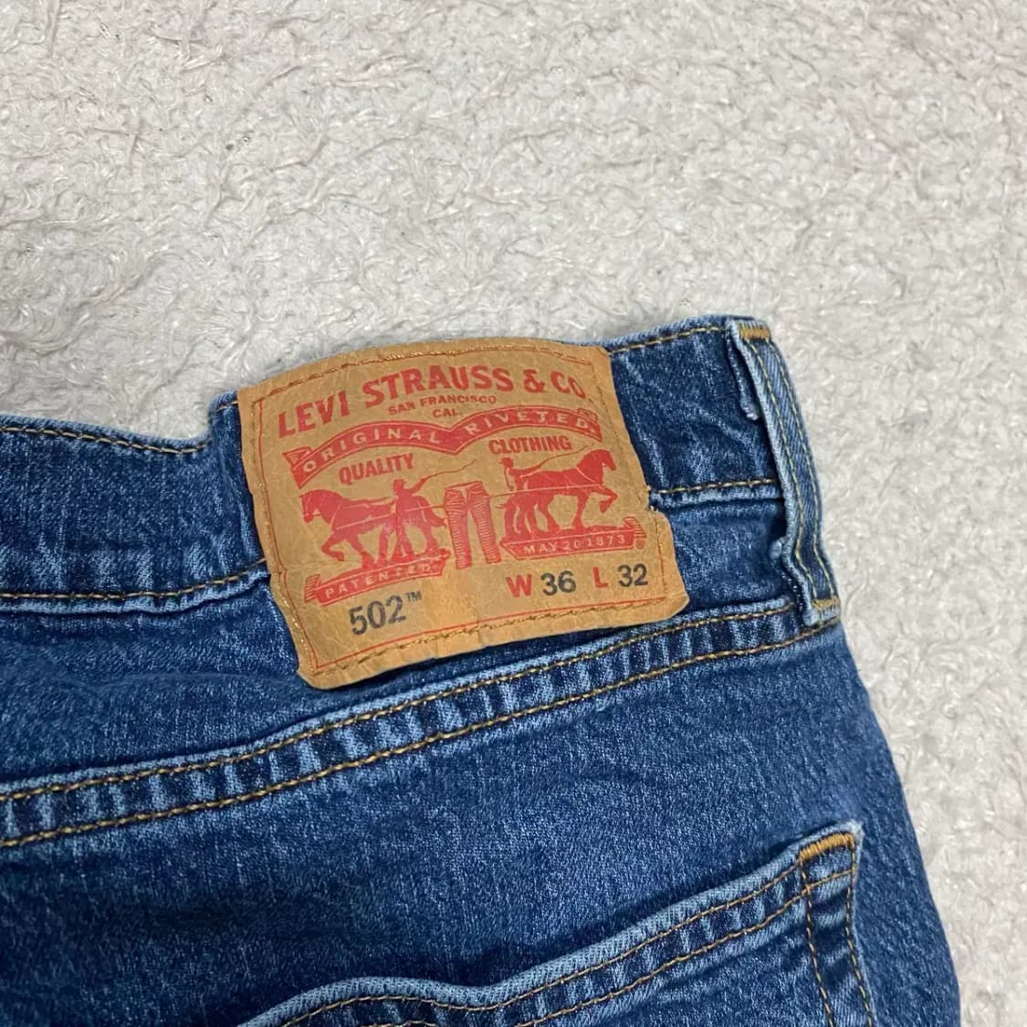 리바이스 502 청바지 데님 팬츠 36인치 상품이미지7
