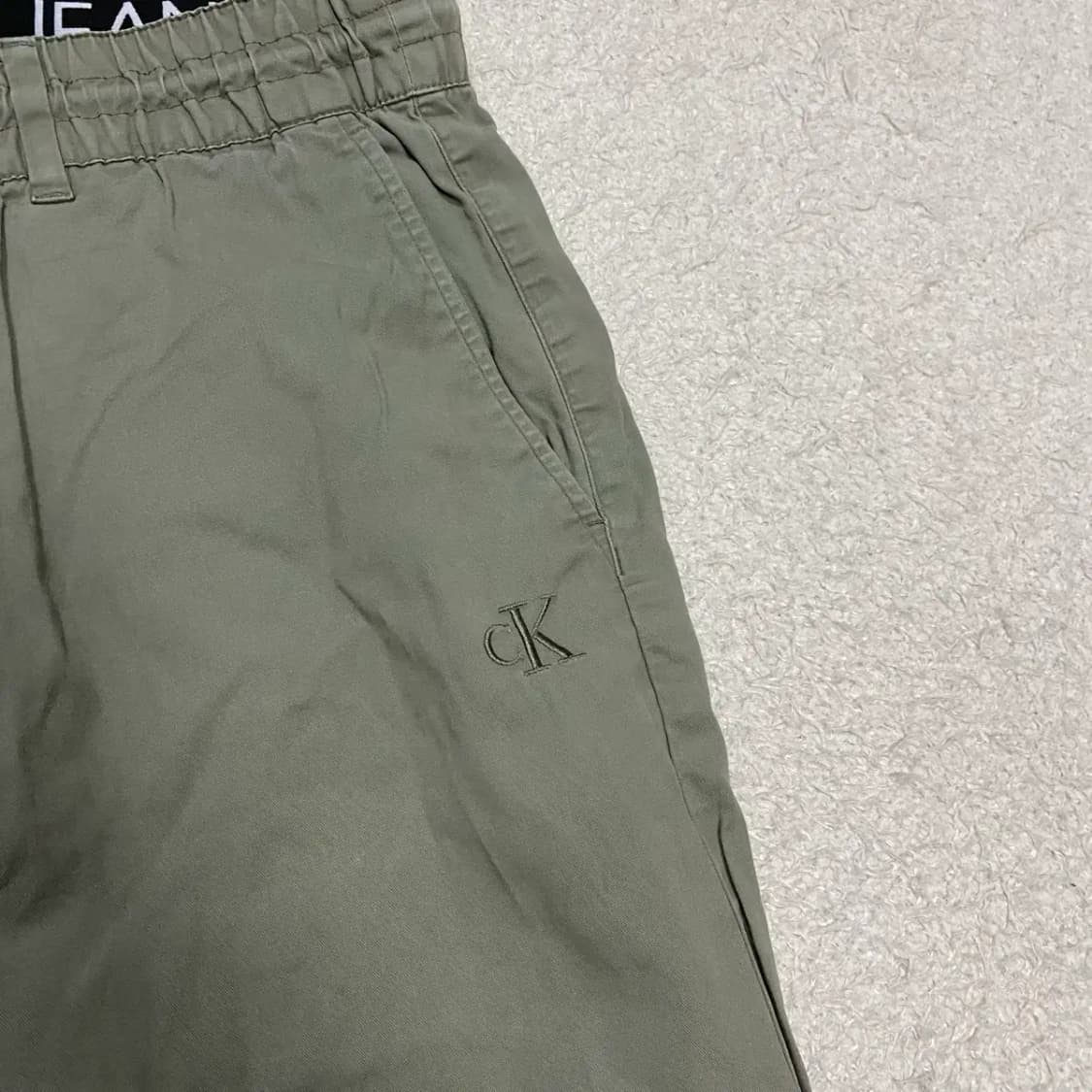 캘빈클라인 CK 카키색 면바지 팬츠 32인치 상품이미지2