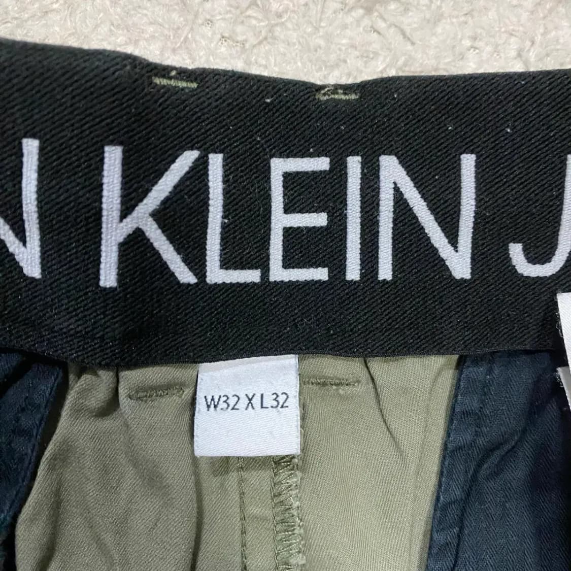 캘빈클라인 CK 카키색 면바지 팬츠 32인치 상품이미지4