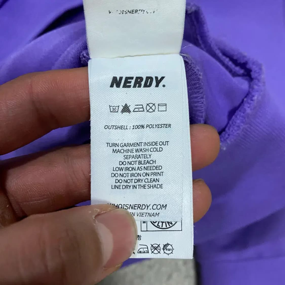 널디 퍼플 트랙탑 져지 m 상품이미지4