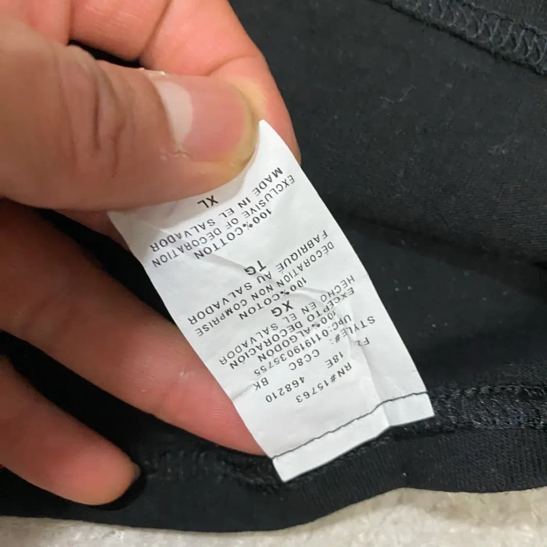 챔피온 블랙 긴팔티 롱슬리브 xl 상품이미지4