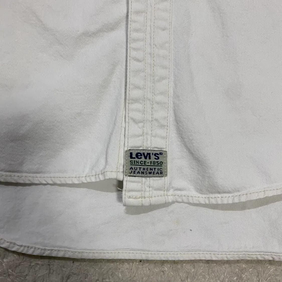 리바이스 화이트 셔츠 남방 긴팔 L 상품이미지2