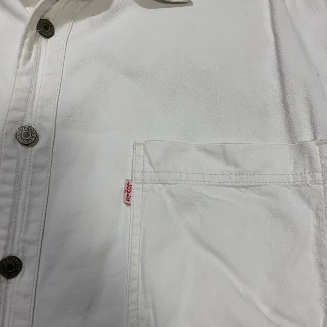 리바이스 화이트 셔츠 남방 긴팔 L 상품이미지4