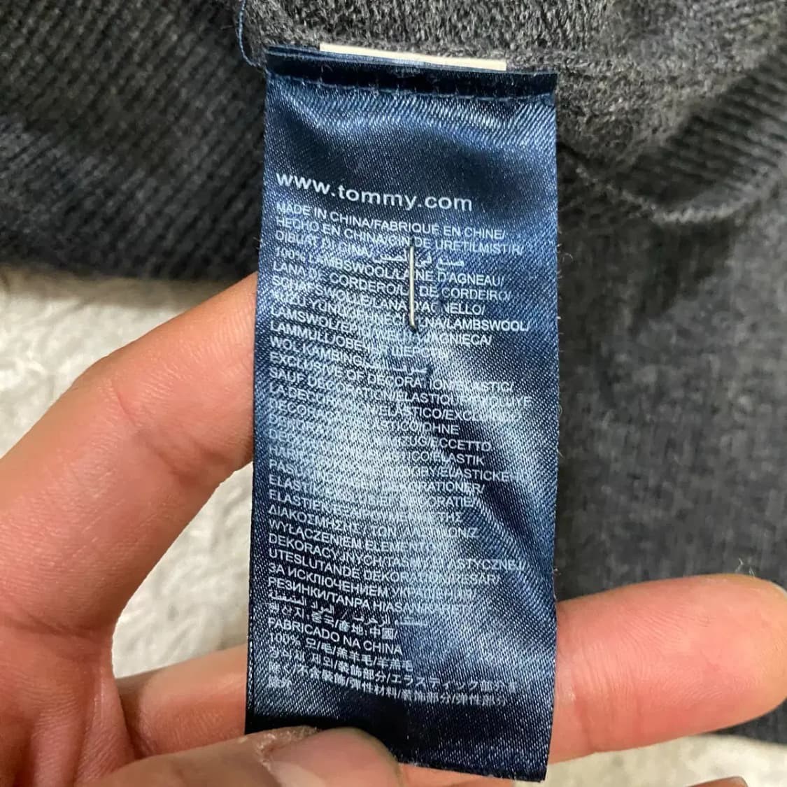 타미힐피거 하프집업 니트 다크그레이 s 상품이미지4