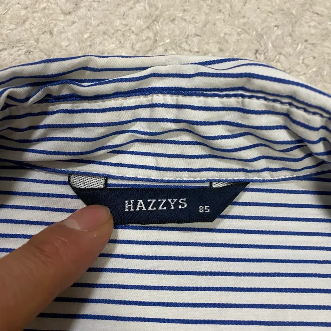 헤지스 셔츠 스트라이프 여성 85 상품이미지3