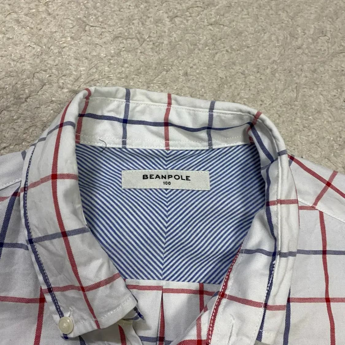 빈폴 체크 긴팔 셔츠 100 상품이미지3