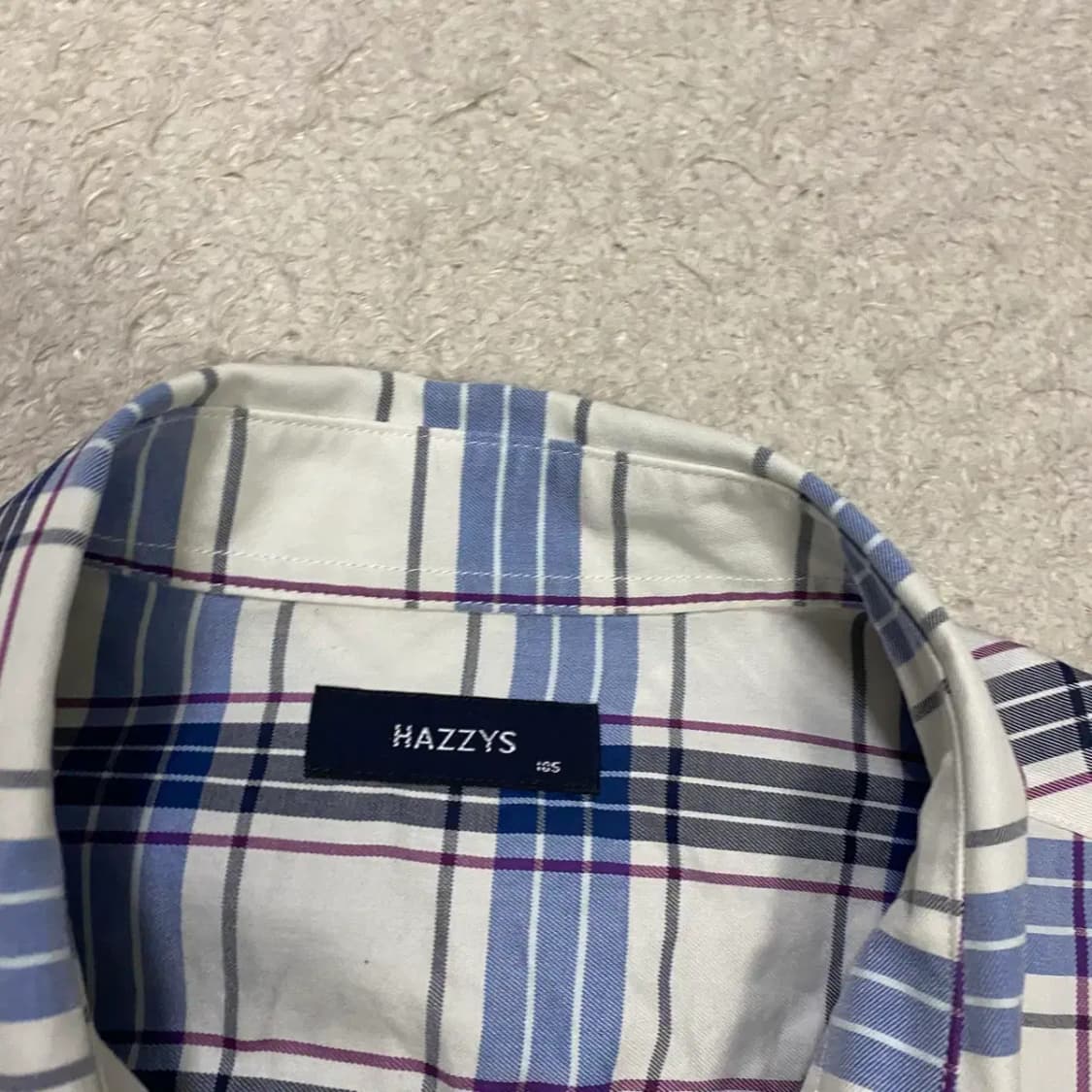 헤지스 체크 셔츠 남방 긴팔 105 상품이미지3