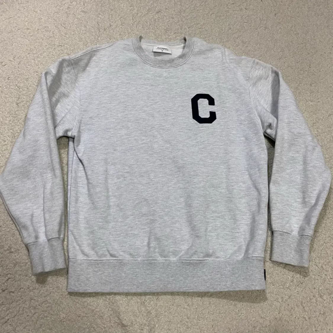 커버낫 C 로고 맨투맨 그레이 s 상품이미지1