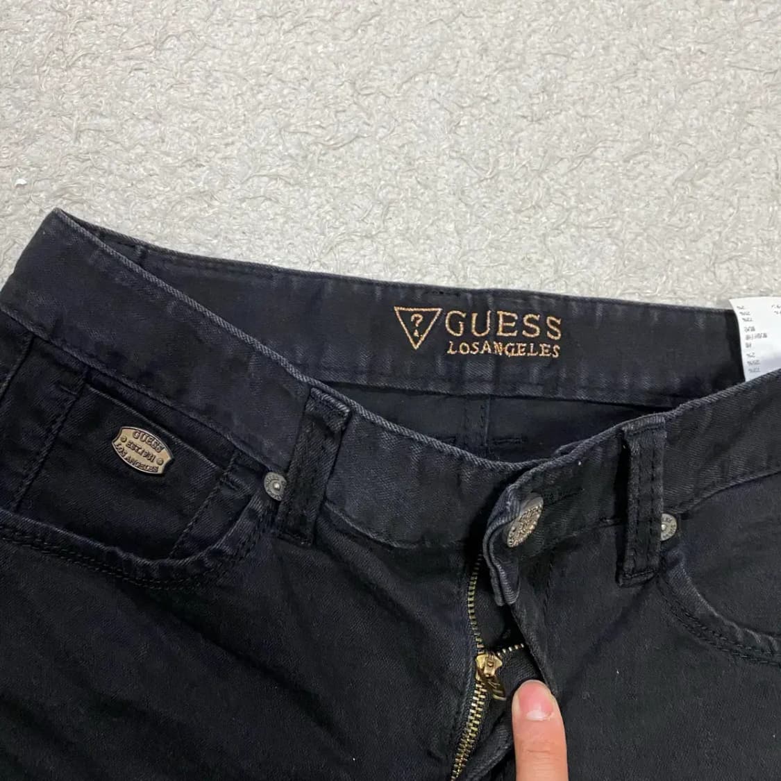 게스 청바지 블랙진 데님 팬츠 28인치 상품이미지2