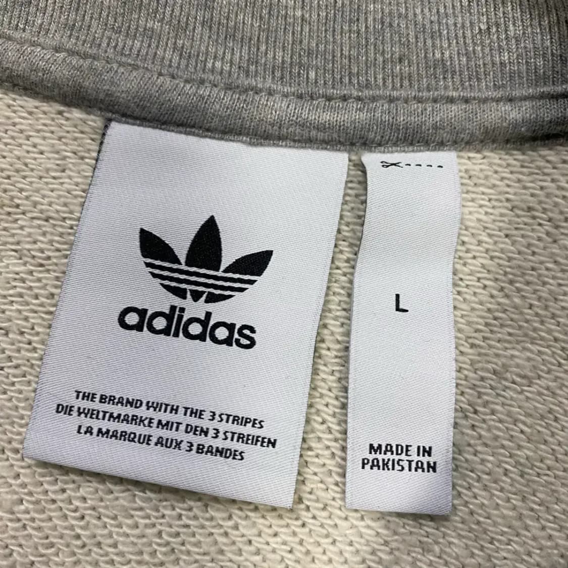 아디다스 회색 맨투맨 티셔츠 L 100 상품이미지3