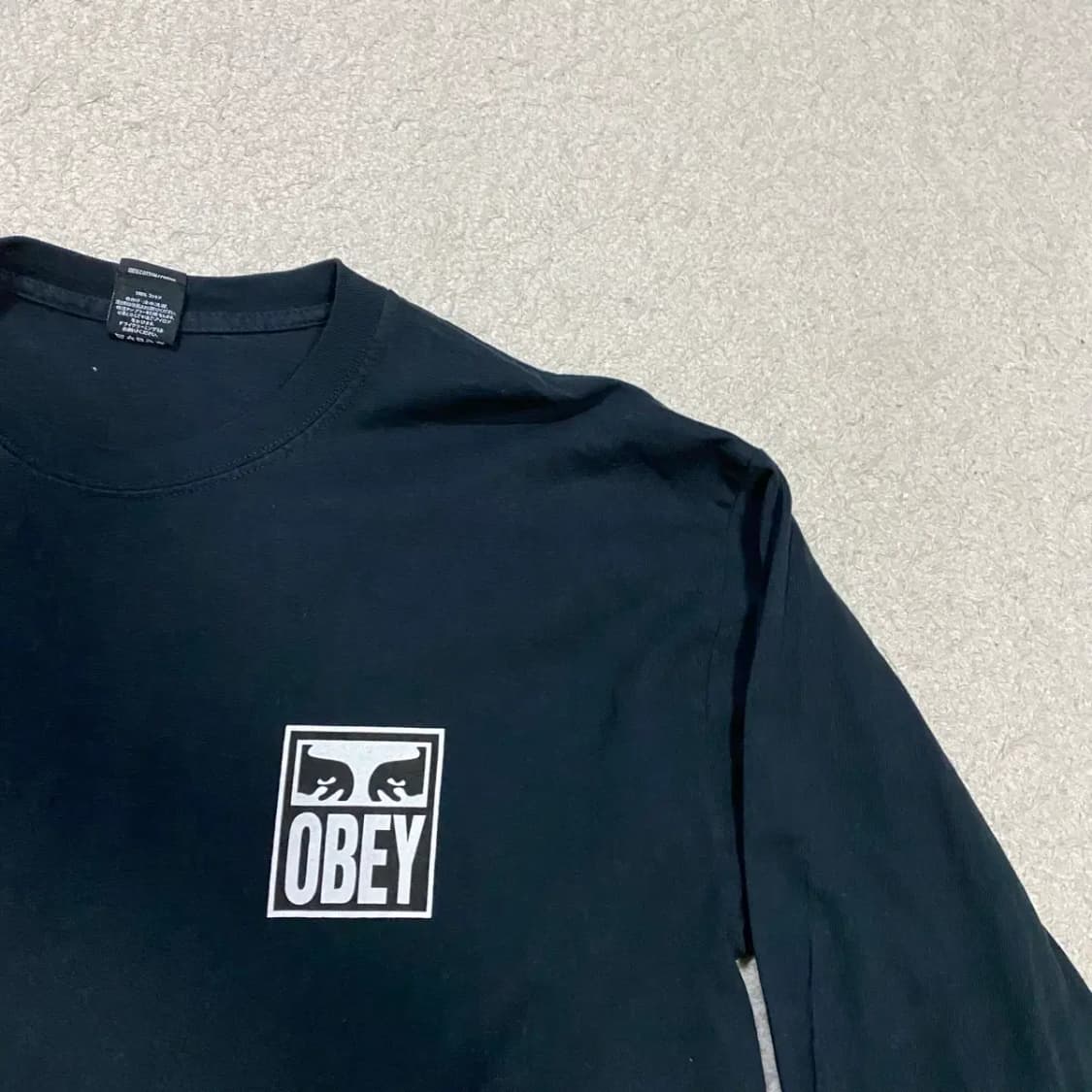 OBEY 오베이 블랙 긴팔 티셔츠 L 상품이미지2