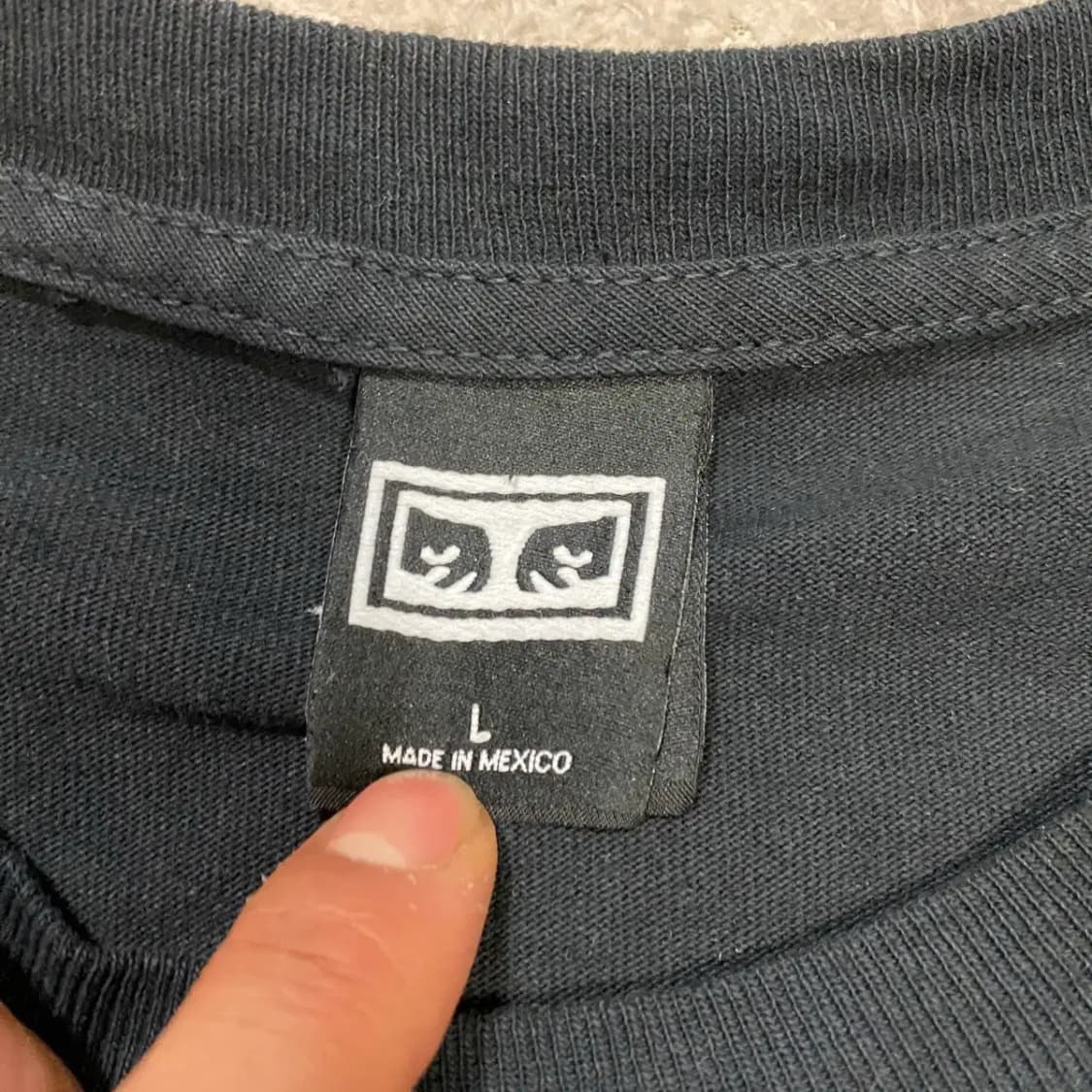 OBEY 오베이 블랙 긴팔 티셔츠 L 상품이미지3