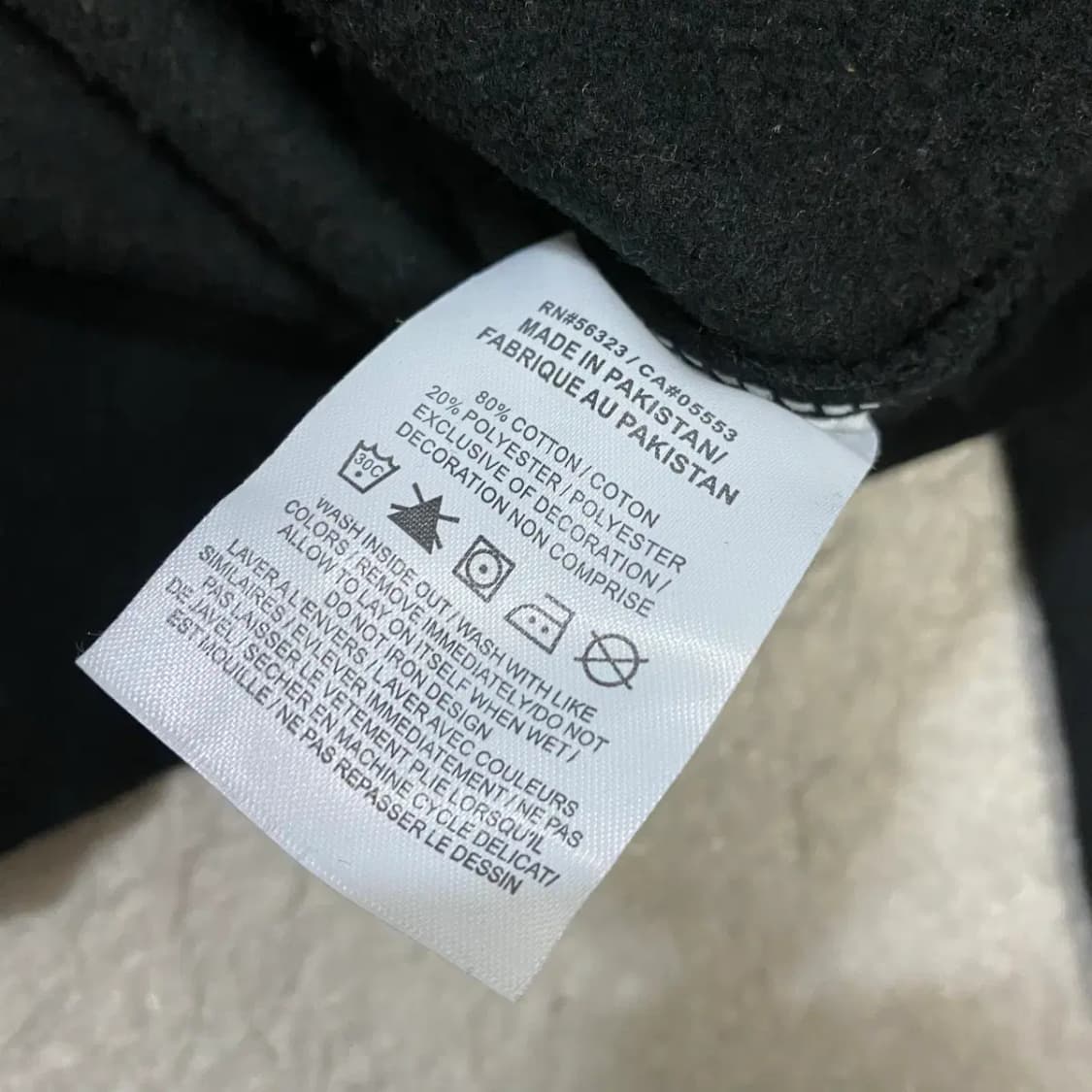 나이키 블랙 크롭 기모 맨투맨 여성 L 상품이미지4