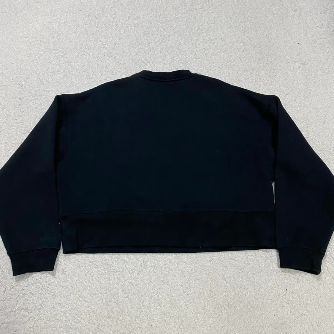 나이키 블랙 크롭 기모 맨투맨 여성 L 상품이미지5