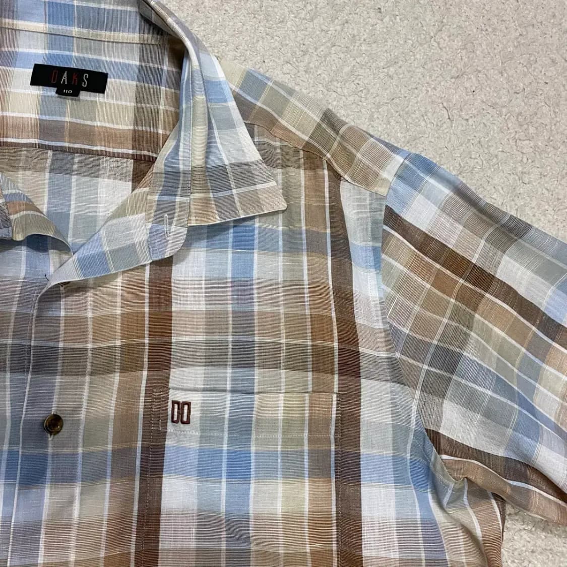 닥스 반팔 체크 셔츠 110 상품이미지2