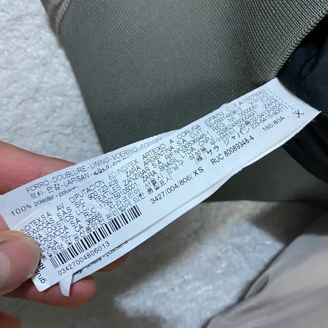 자라 크롭 MA-1 봄버 자켓 여성 xs 상품이미지4