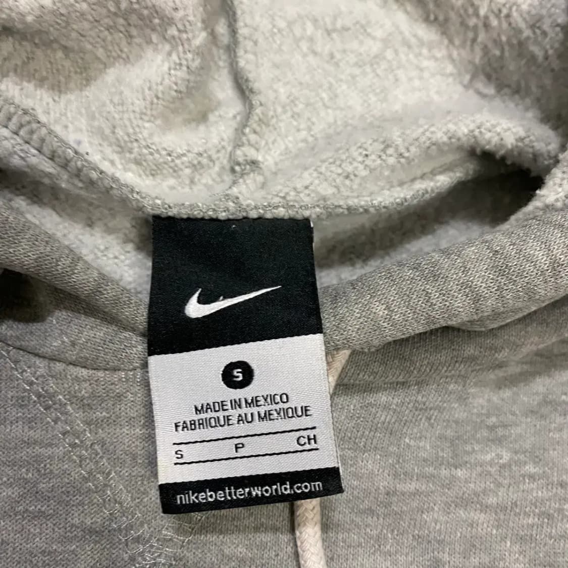 나이키 회색 후드티 스우시 기모 s 상품이미지3