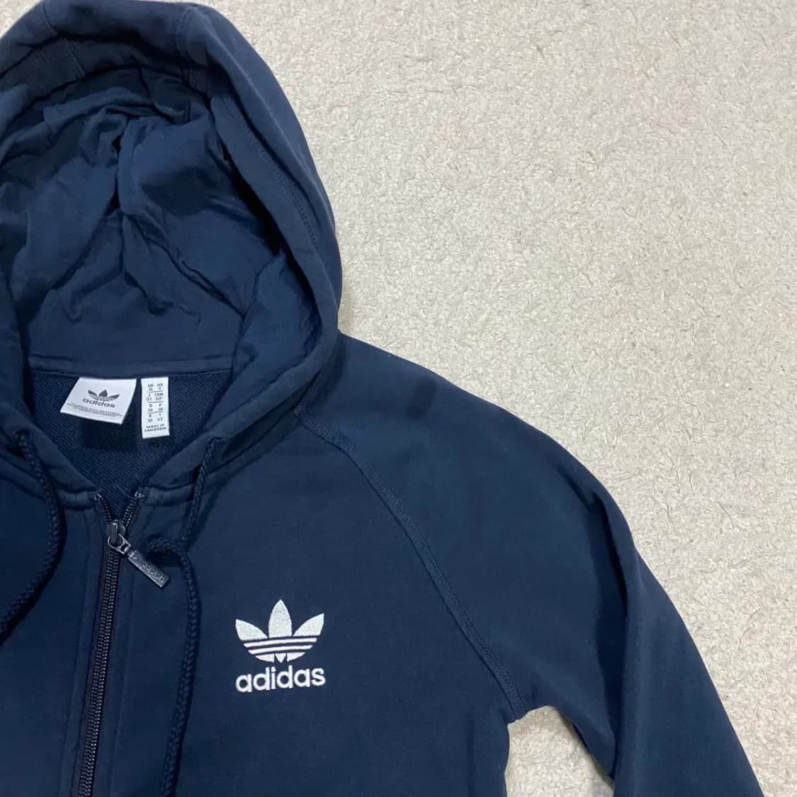 아디다스 네이비 후드집업 트레포일 s 상품이미지2