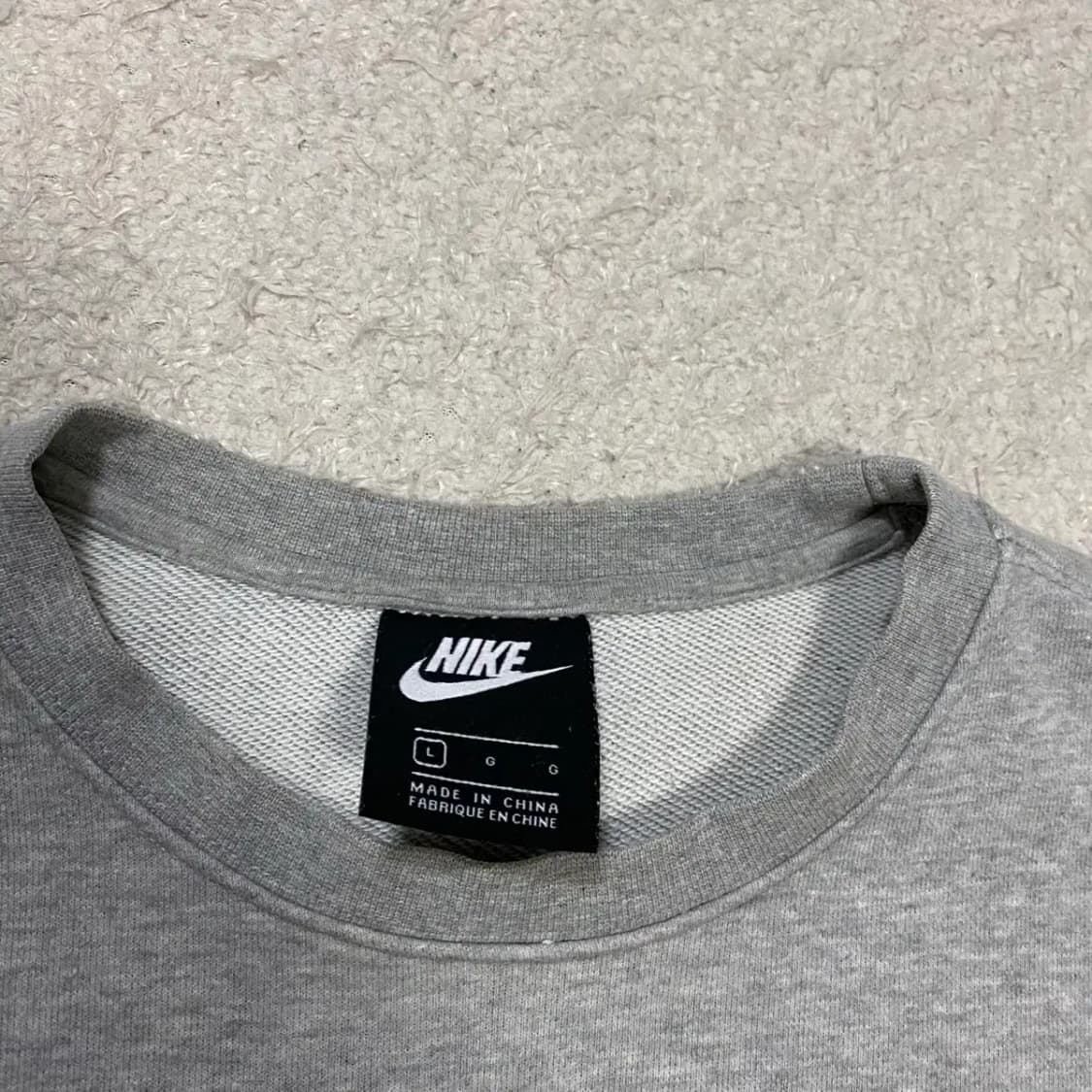 나이키 맨투맨 그레이 L 100 상품이미지3