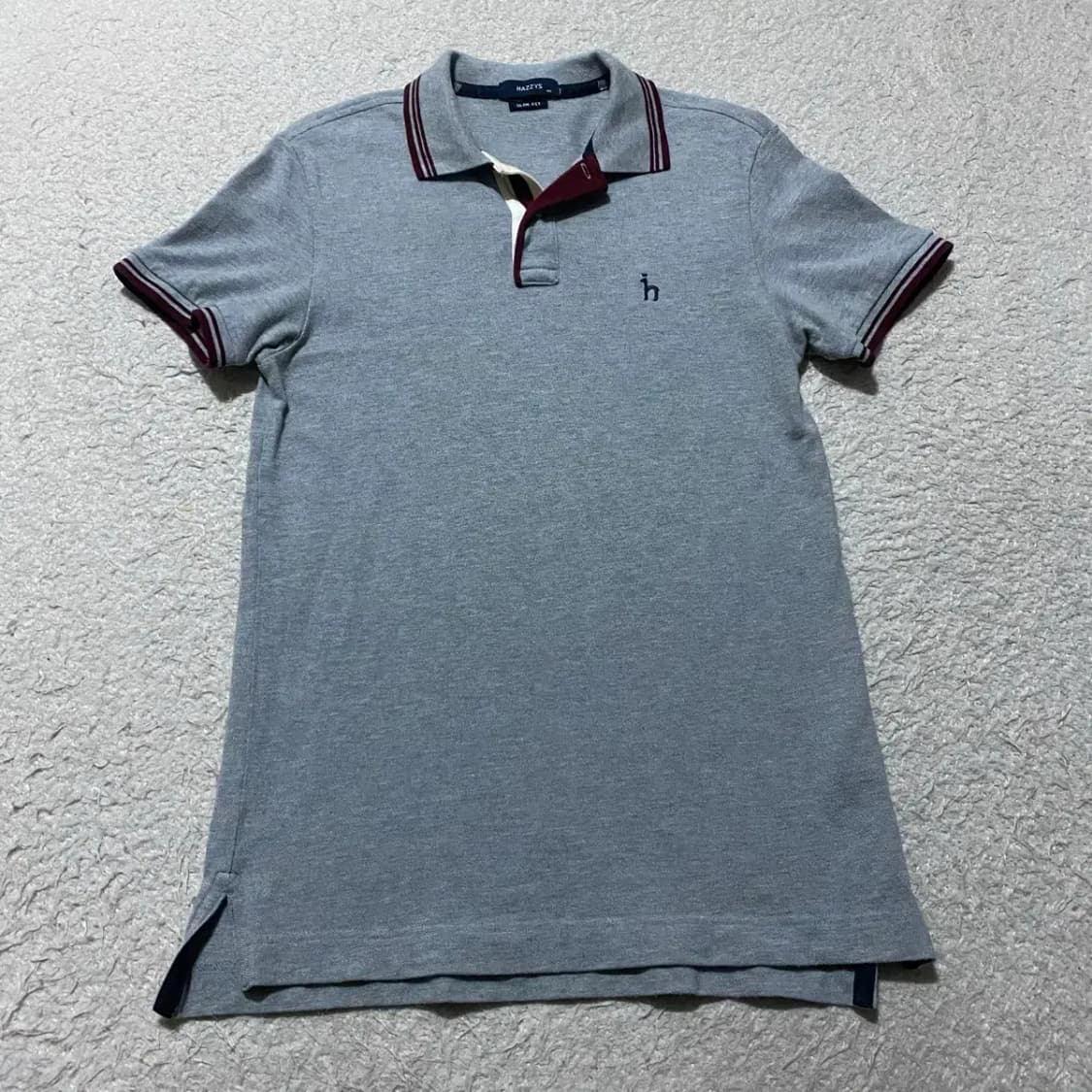 헤지스 반팔 카라티 슬림핏 100 상품이미지1